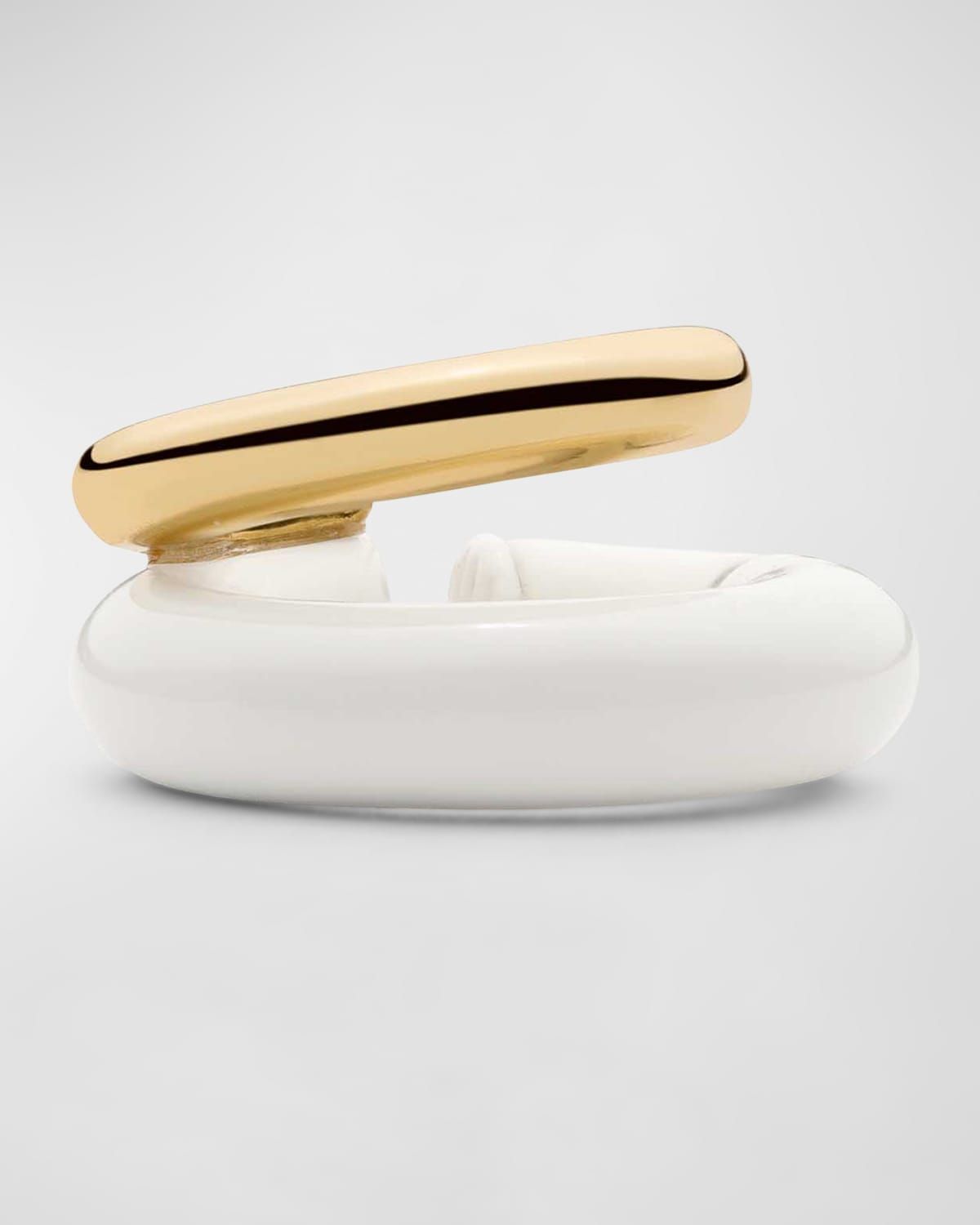 Vida Enamel and 12K Gold-Plated Cuff, Single
