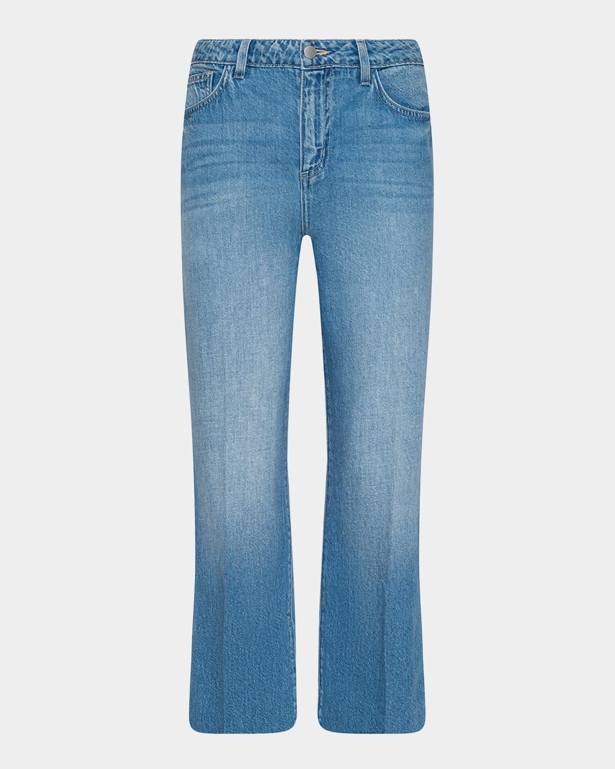 Wanda High-Rise Cropped Wide Jeans