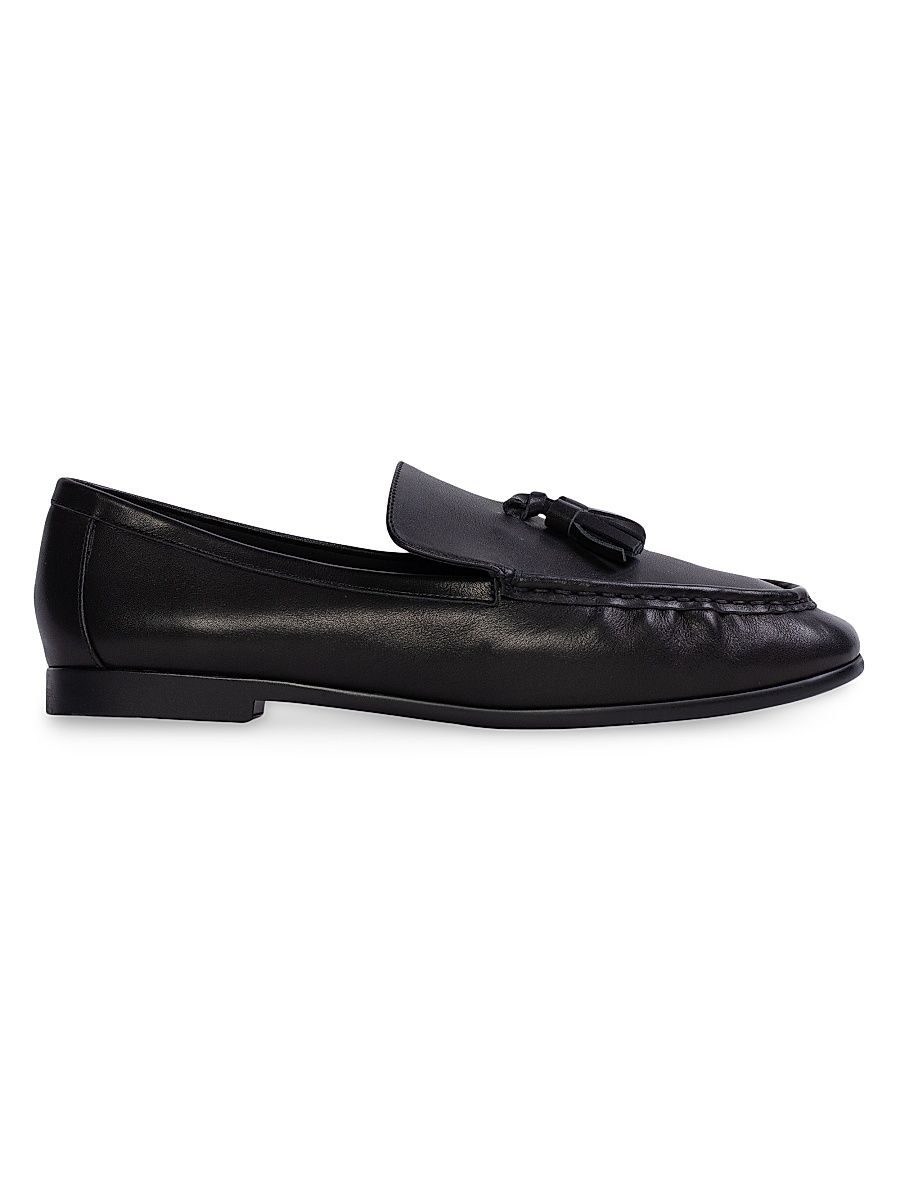 Women's Finn Leather Loafers - Black Leather - Size 11