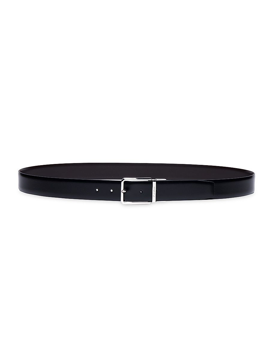 Men's Leather 35MM Reversible Belt - Black - Size 40