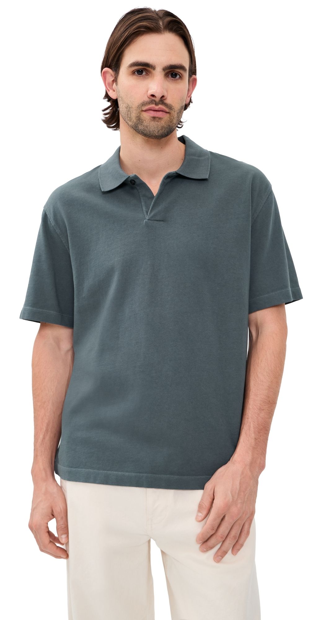 Madewell Cotton Short Sleeve Polo Heirloom Blue XXL