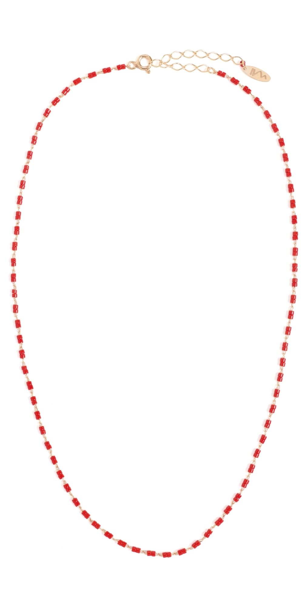 Maison Irem Beat It Necklace Red One Size