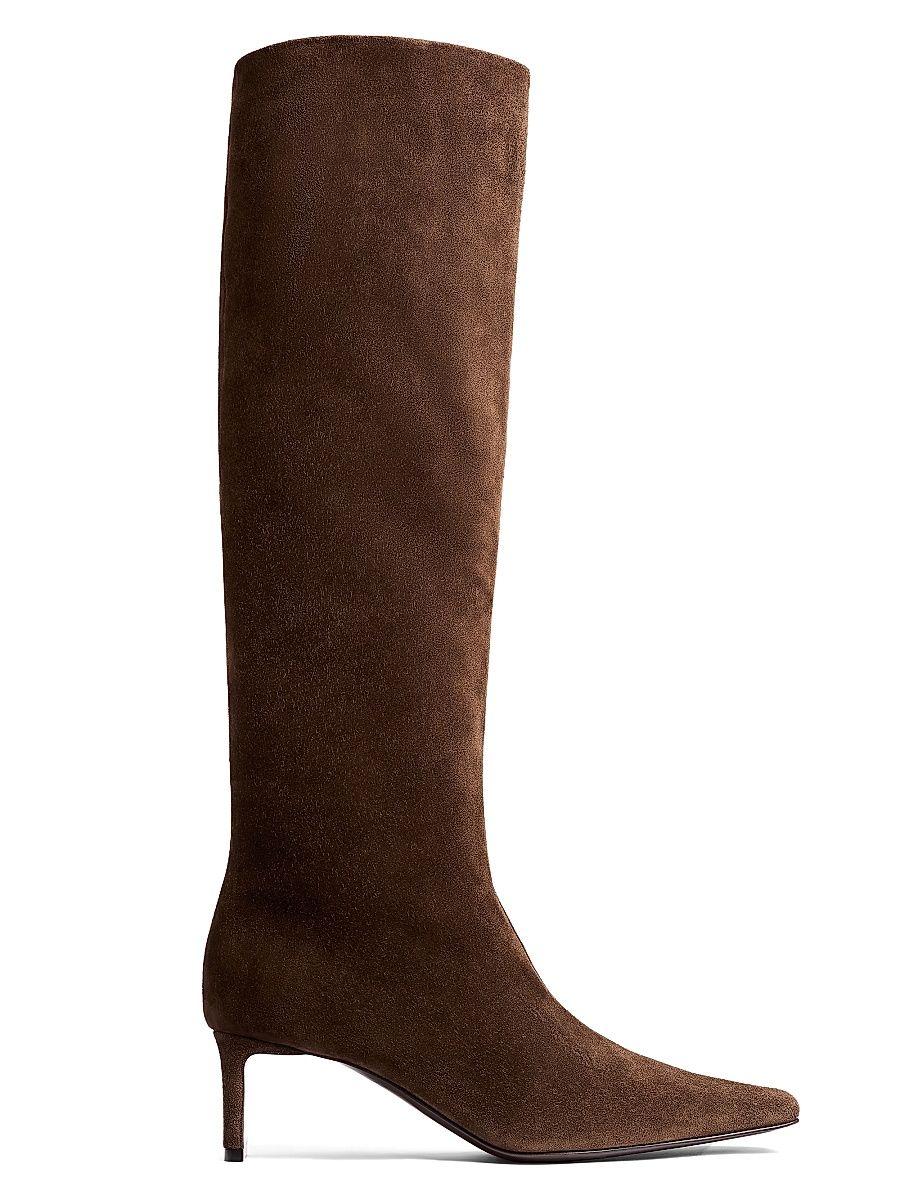 Women's Ona 55MM Knee-High Leather Boots - Ebano - Size 10