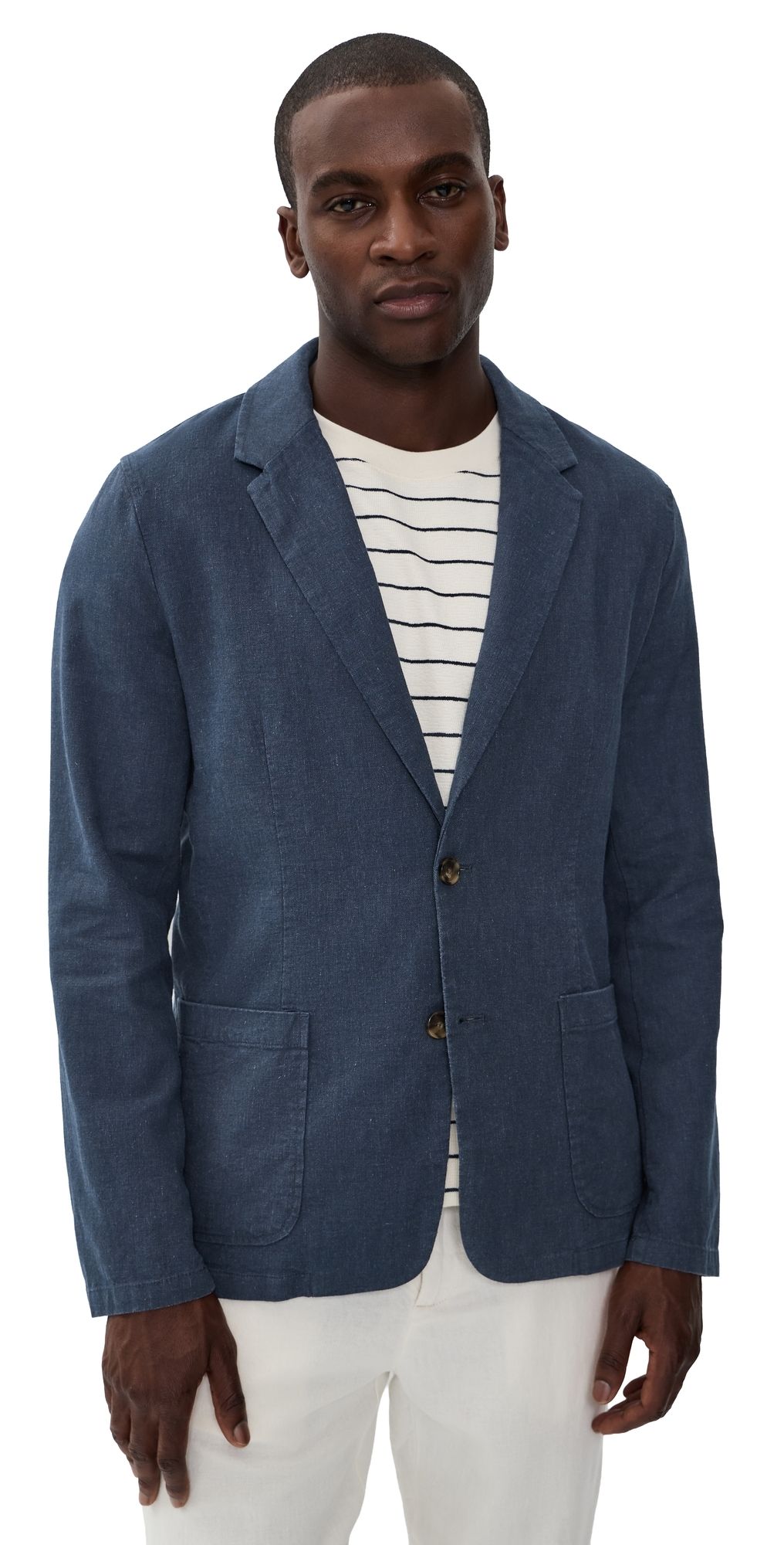 Marine Layer Hemp Blazer Navy L