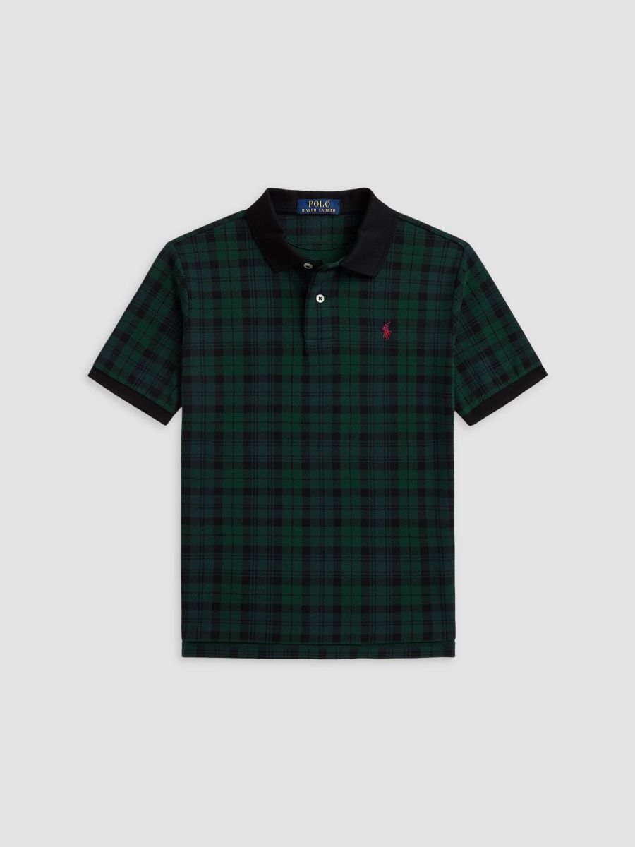 Polo Ralph Lauren Boy's Little Boy's & Boy's Plaid Cotton Polo Shirt - Black Watch Tartan - Size 3