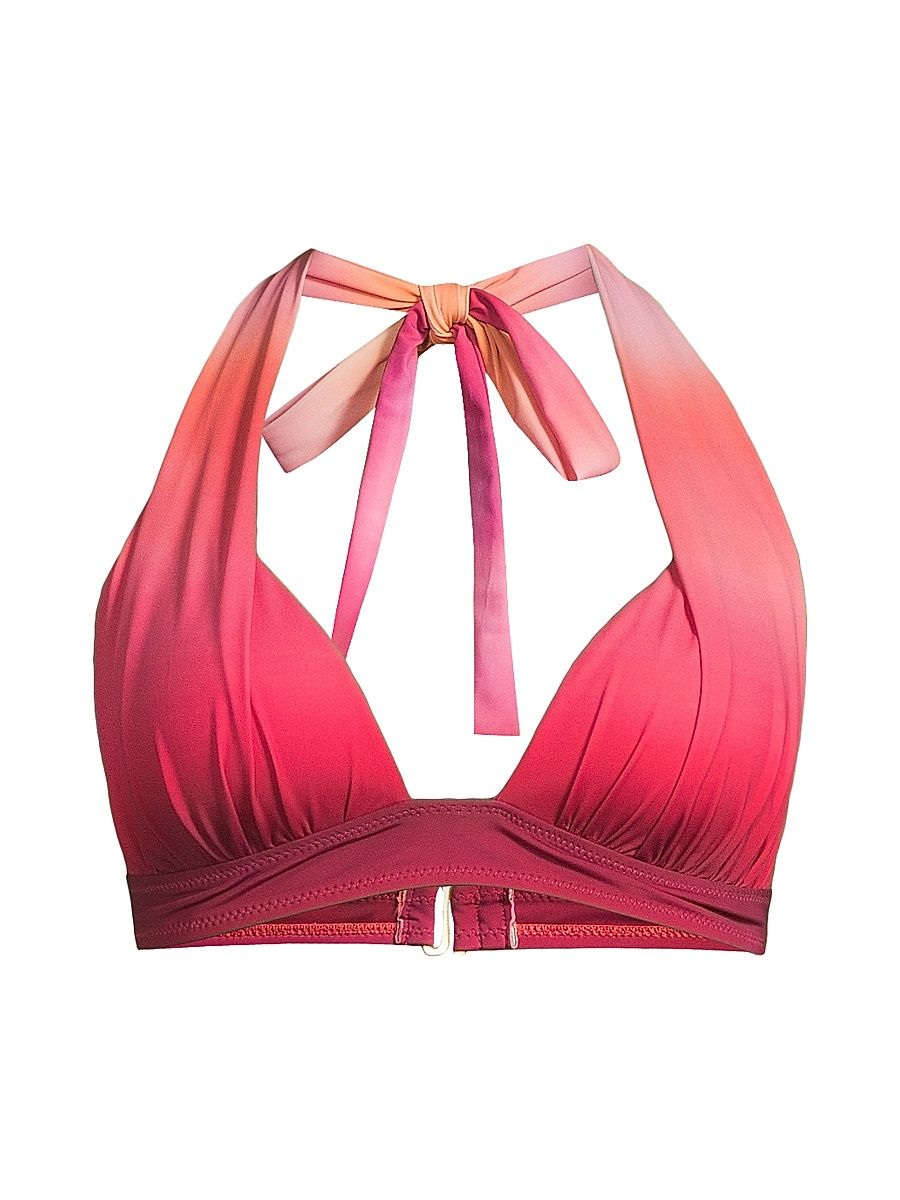 Women's Rubie Shibori Print Bikini Top - Cherry Blossom Multi - Size XL