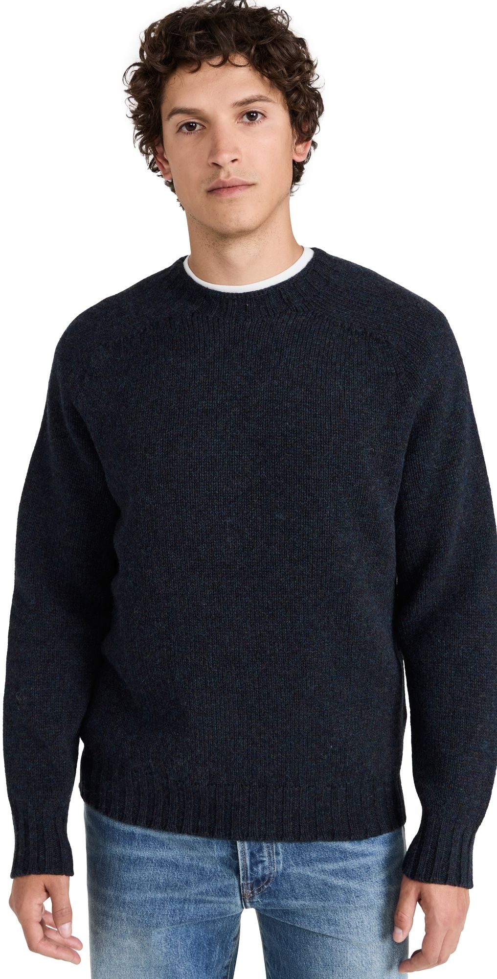 Howlin' Boxy Space Knit Crewneck Sweater Storm L