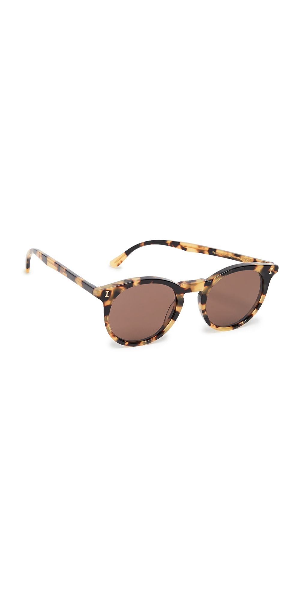 Illesteva Sterling Sunglasses Tortoise with Brown One Size