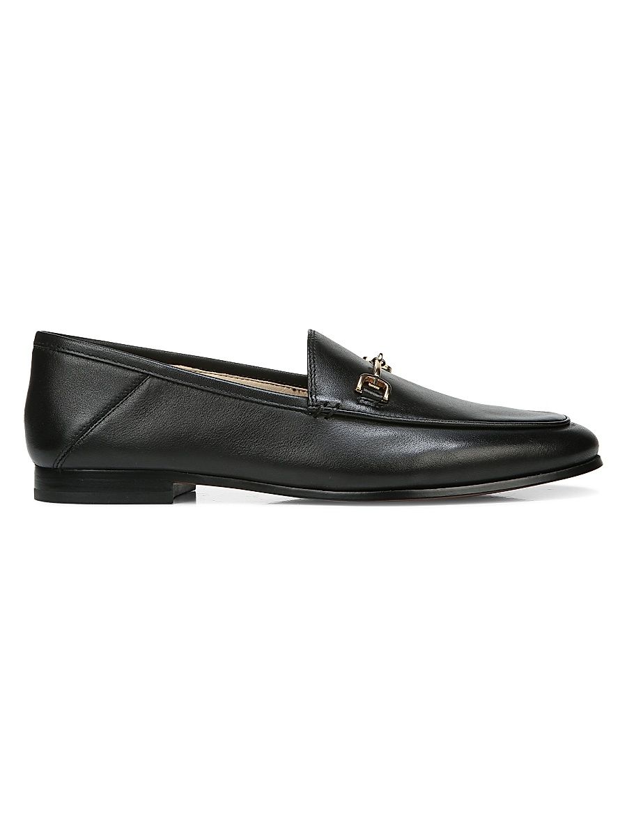 Women's Loraine Leather Loafers - Black - Size 7