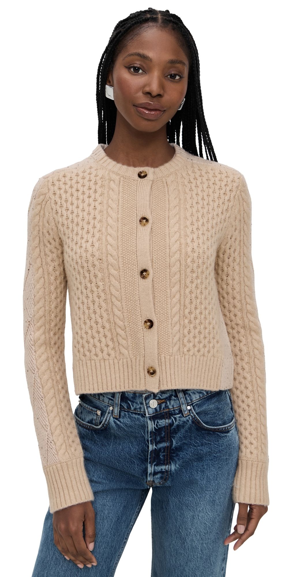La Ligne Mini Nuage Cardigan Oat L