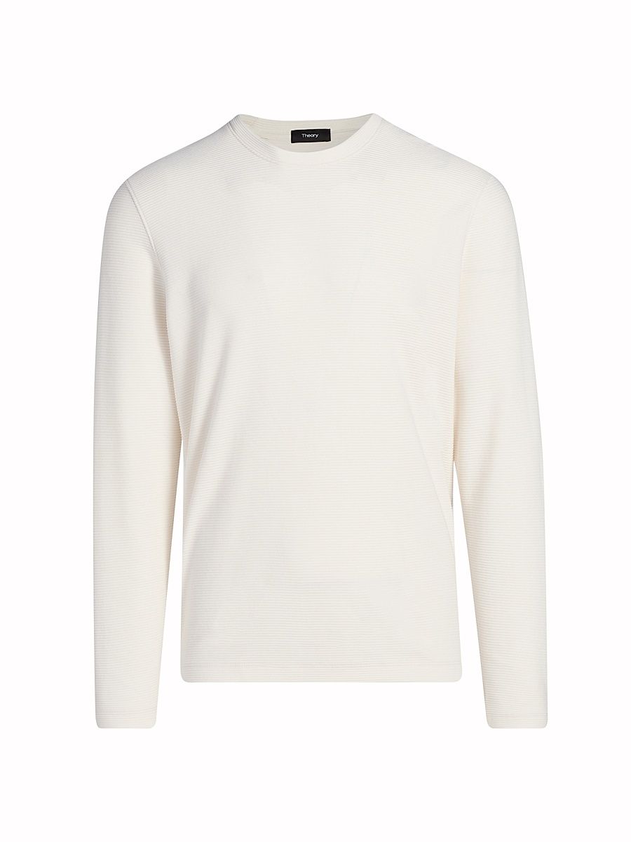 Men's Delroy Cotton-Blend T-Shirt - Winter Ivory - Size XL