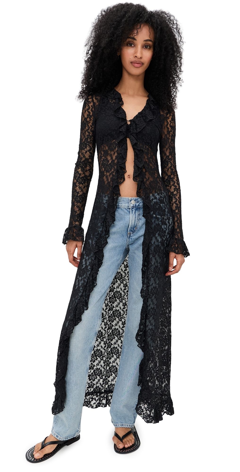 Lioness Long Nights Maxi Dress Noir XXS