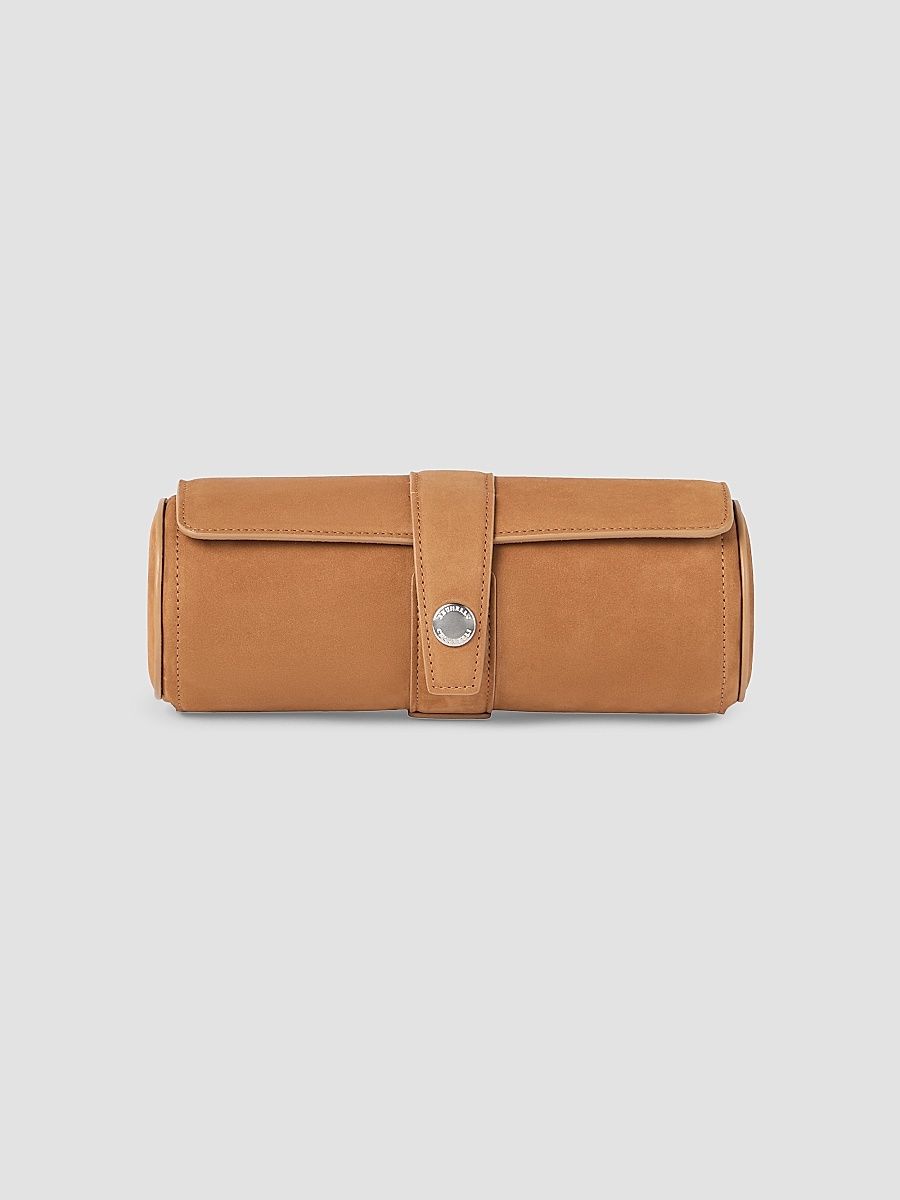 Nubuck Watch Box - Cognac