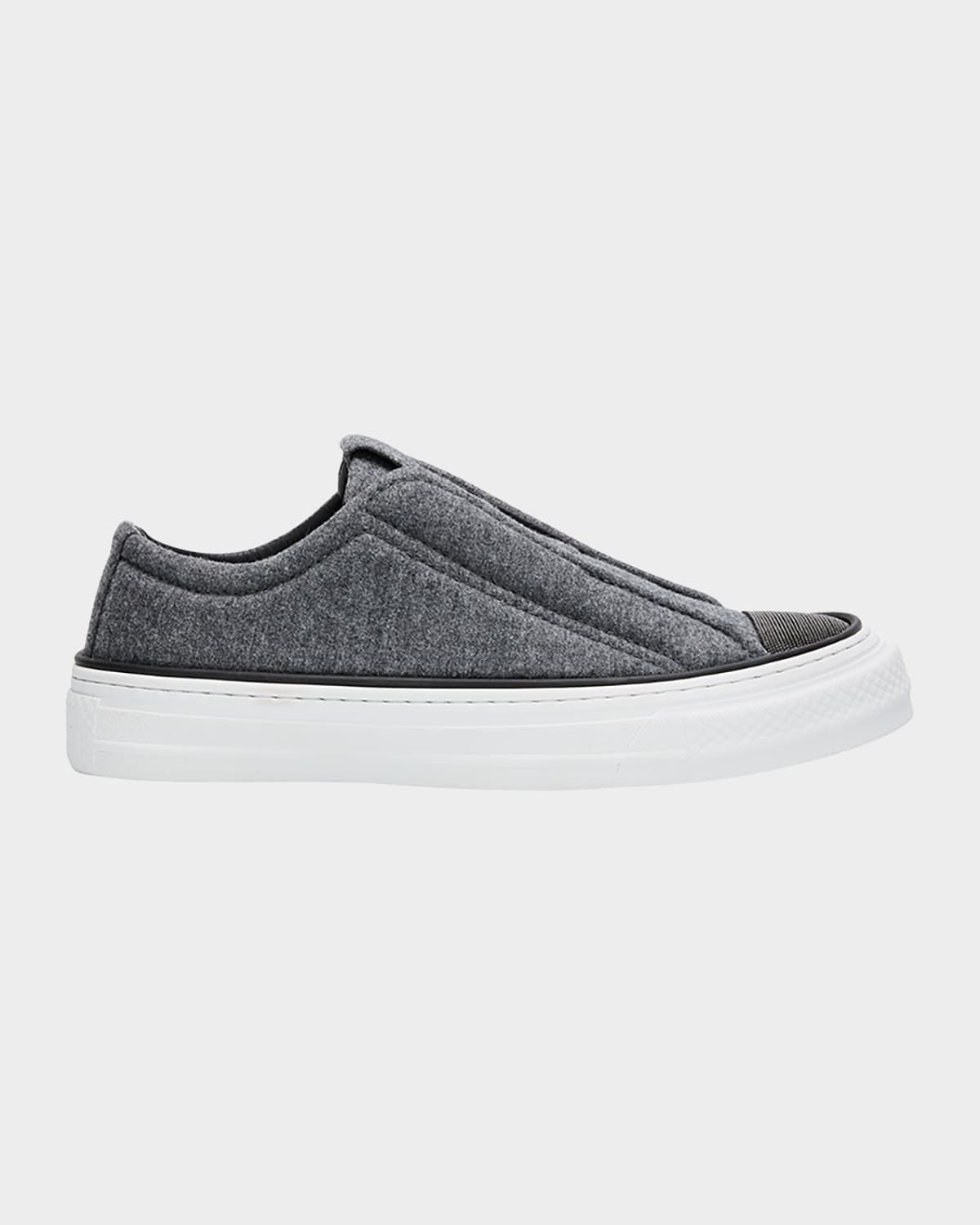 Wool Monili Slip-On Sneakers