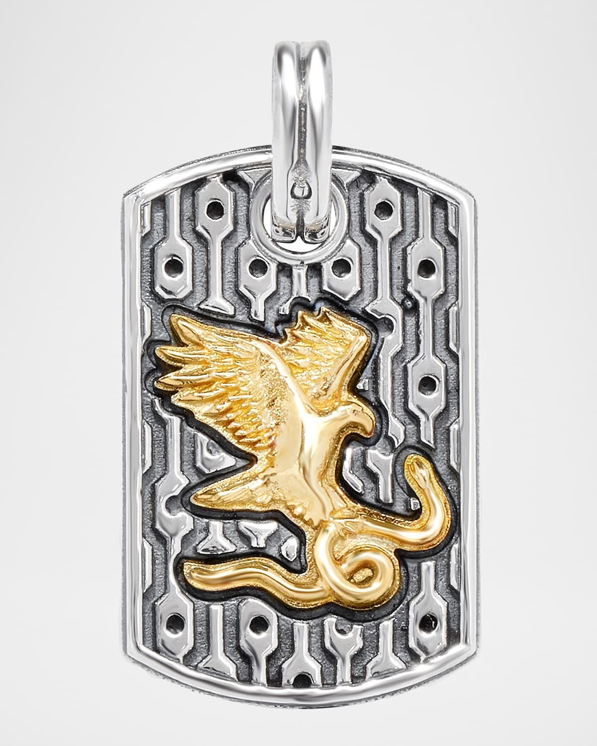 Men & apos;s Arc Eagle & Snake Pendant