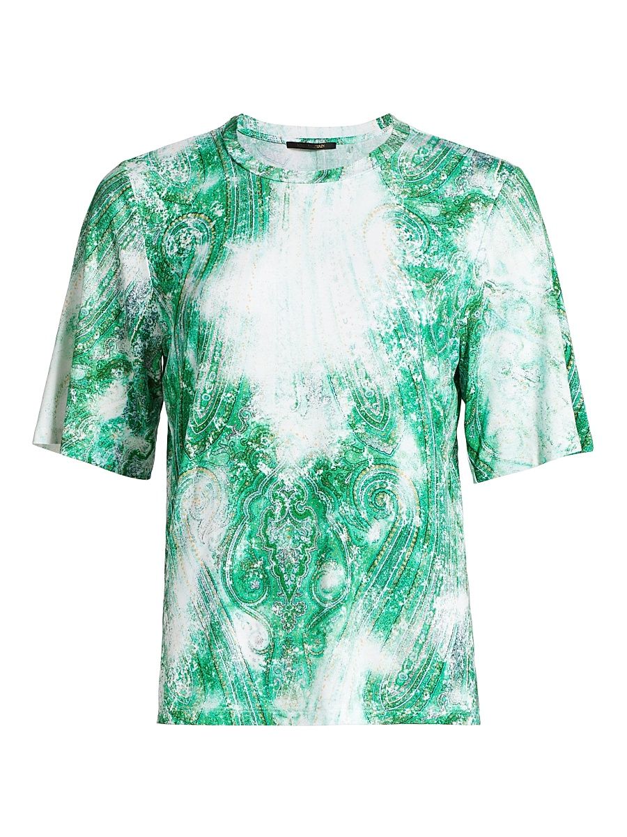 Women's Murph Knit Printed T-Shirt - Lush Multi - Size XXL