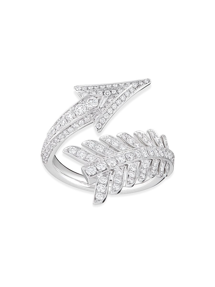 Women's Flèche 18K White Gold & 0.67 TCW Diamond Ring - White Gold - Size 6.25