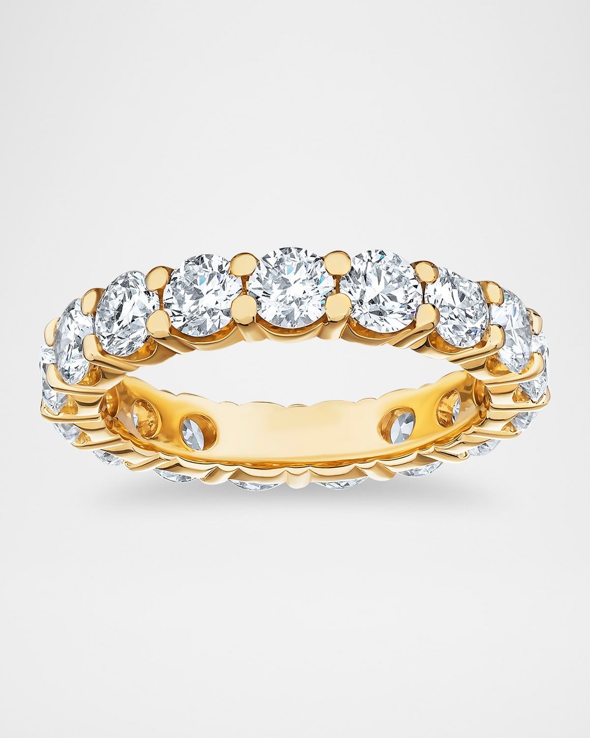 18K Yellow Gold Diamond Eternity Ring, 3.57tcw