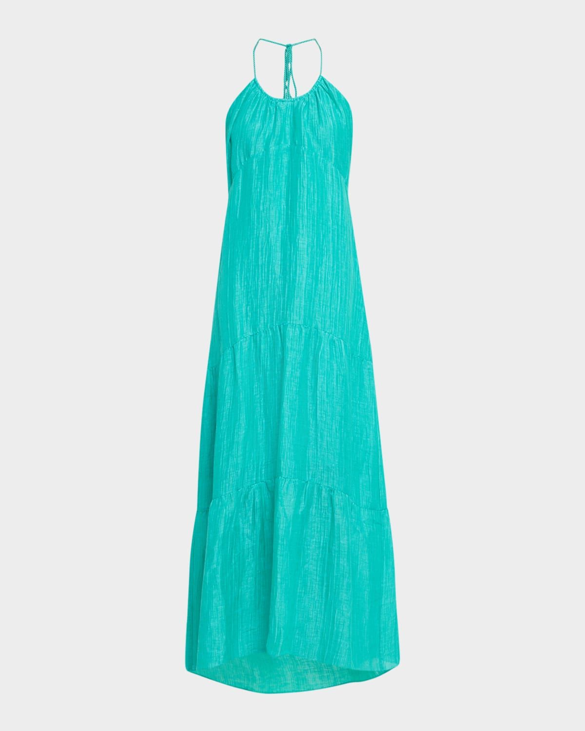 Zenna Tiered Halter Gown