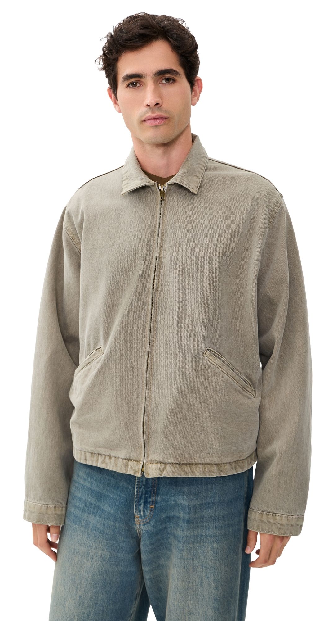 ASHER Zed Zip Twill Jacket Moss L