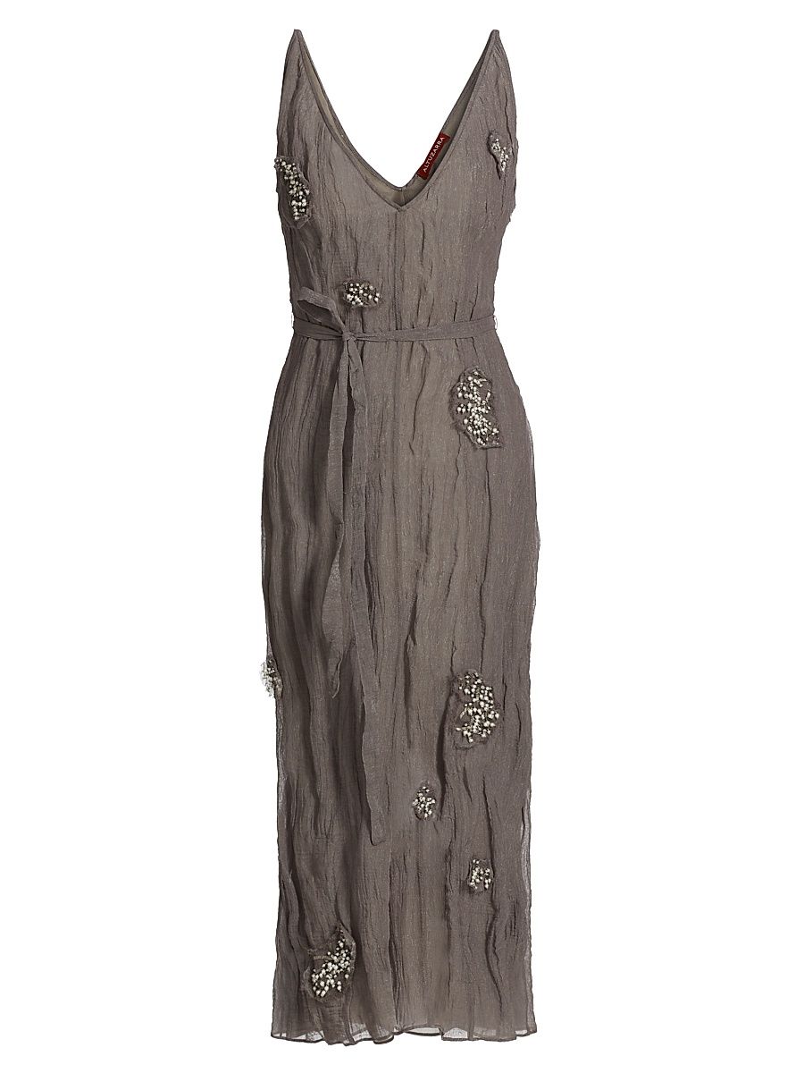 Women's Cheryl Emebllished Midi-Dress - Truffle - Size 8