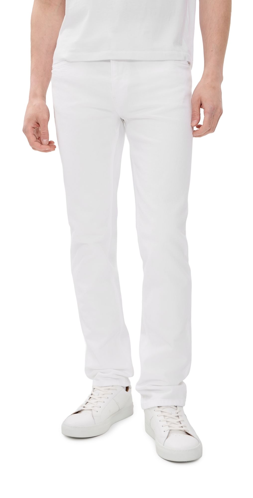 FRAME Modern Straight Jeans White Grind 38