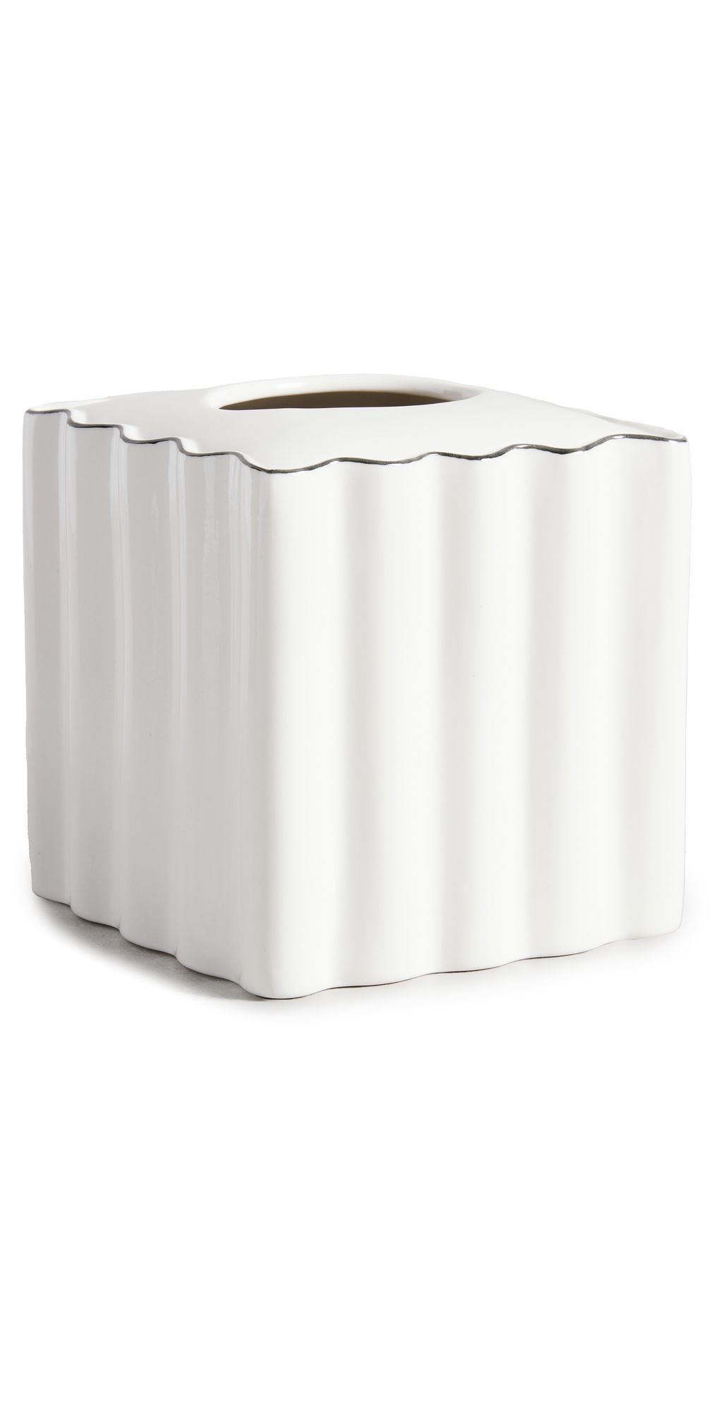 Kassatex Le Marais Tissue Holder White One Size
