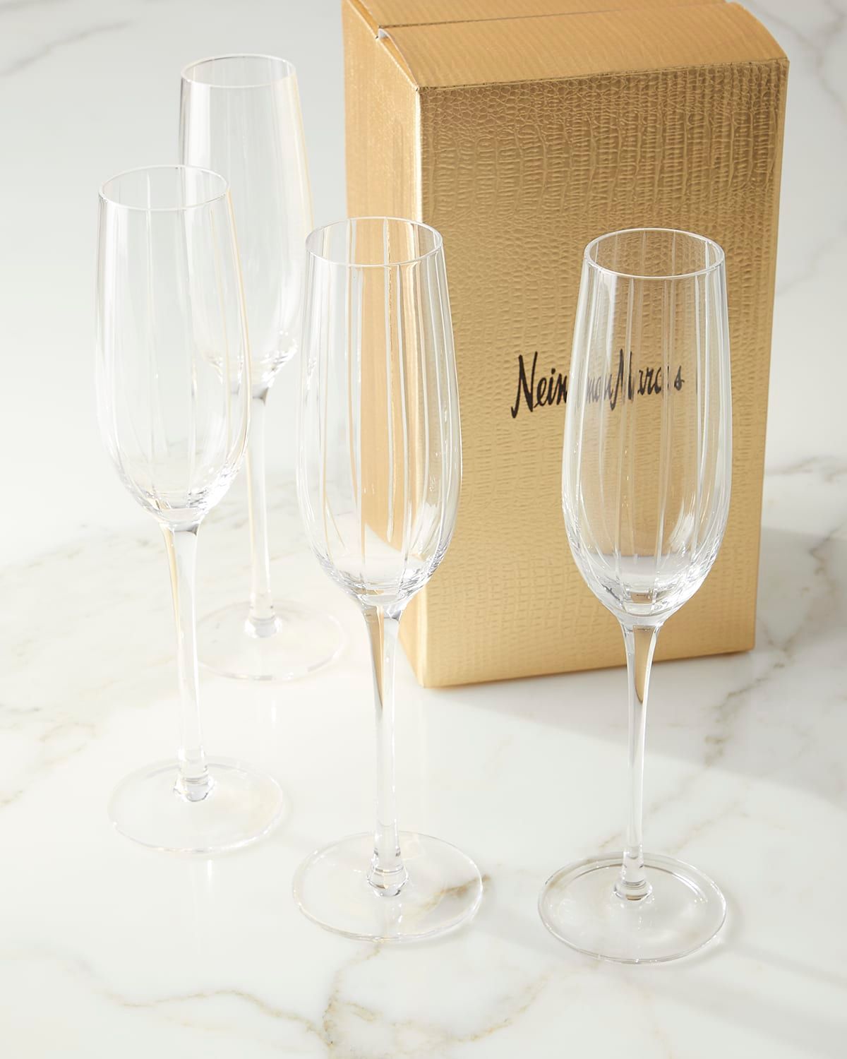 Cut Champagne Flutes