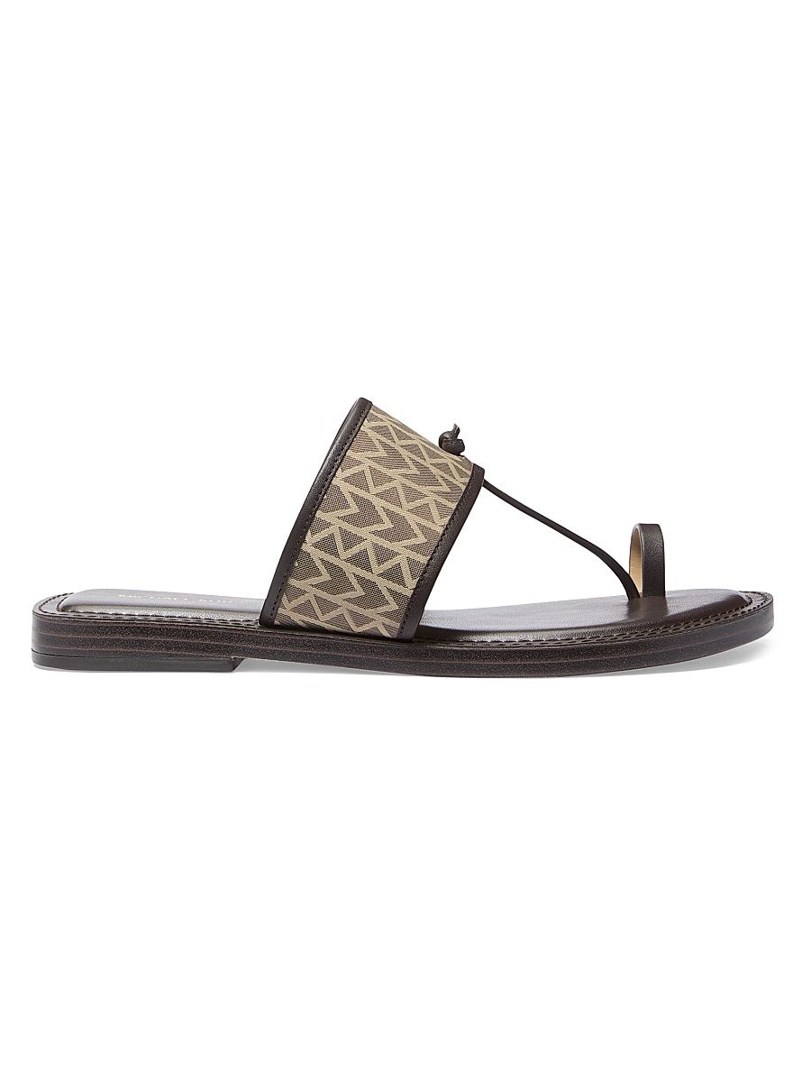 Women's Ashtin Woven Flat Sandals - Natural - Size 9