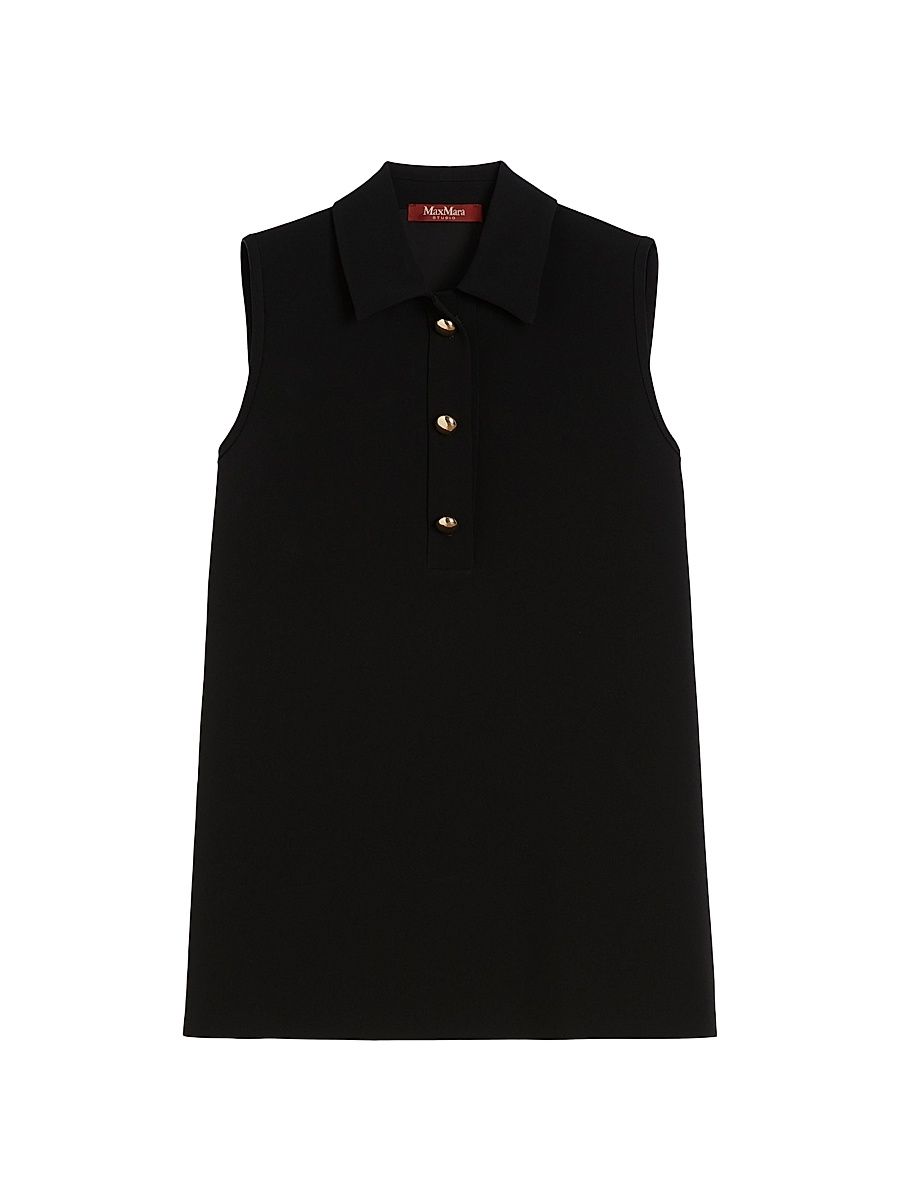 Women's Cady Polo Style Blouse - Black - Size 16