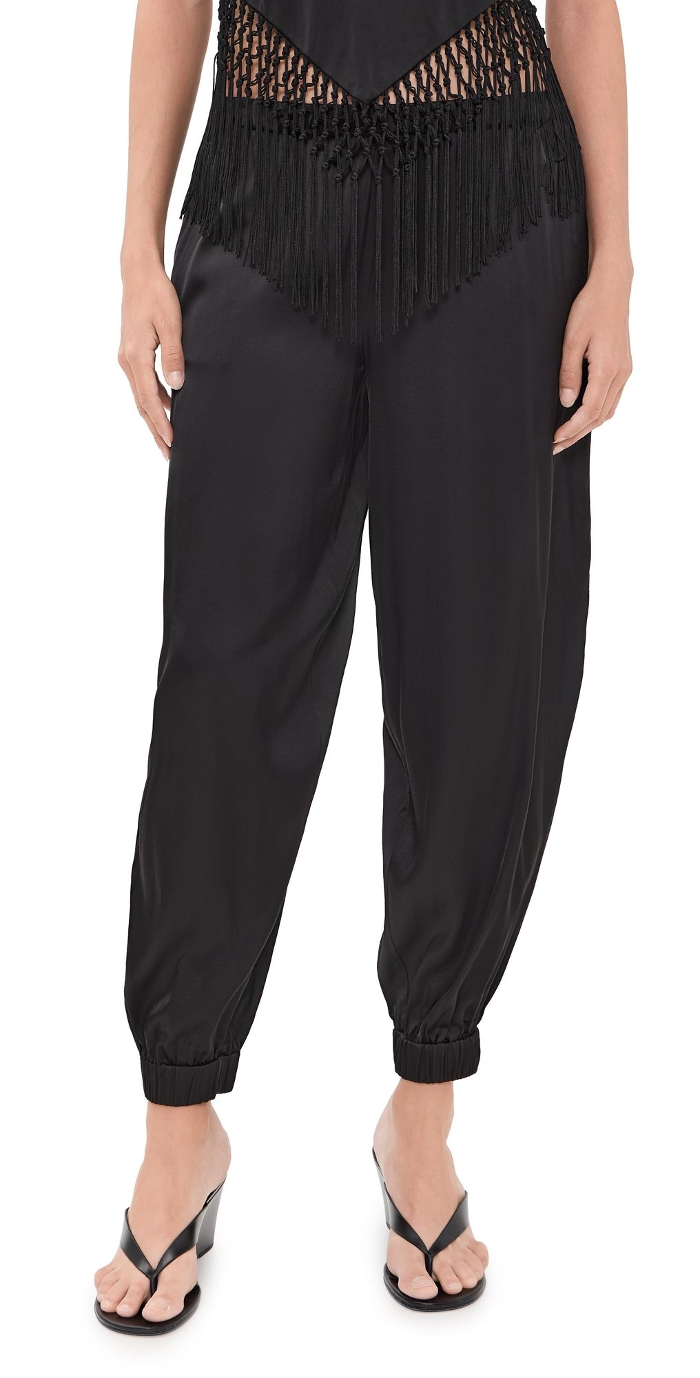 ALICE + OLIVIA Declan Pull On Genie Pants Black S