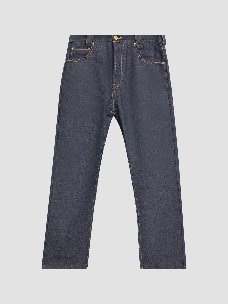 Willy Chavarria Men's Chente Straight-Leg Jeans - Raw Indigo - Size 38