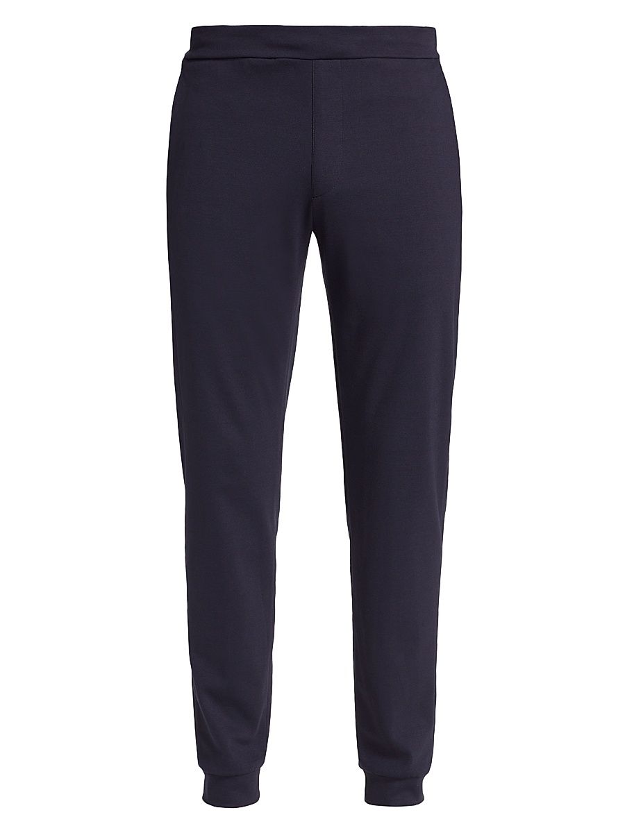 Men's Slim-Fit Solid Jogger Pants - Navy Blazer - Size XXL