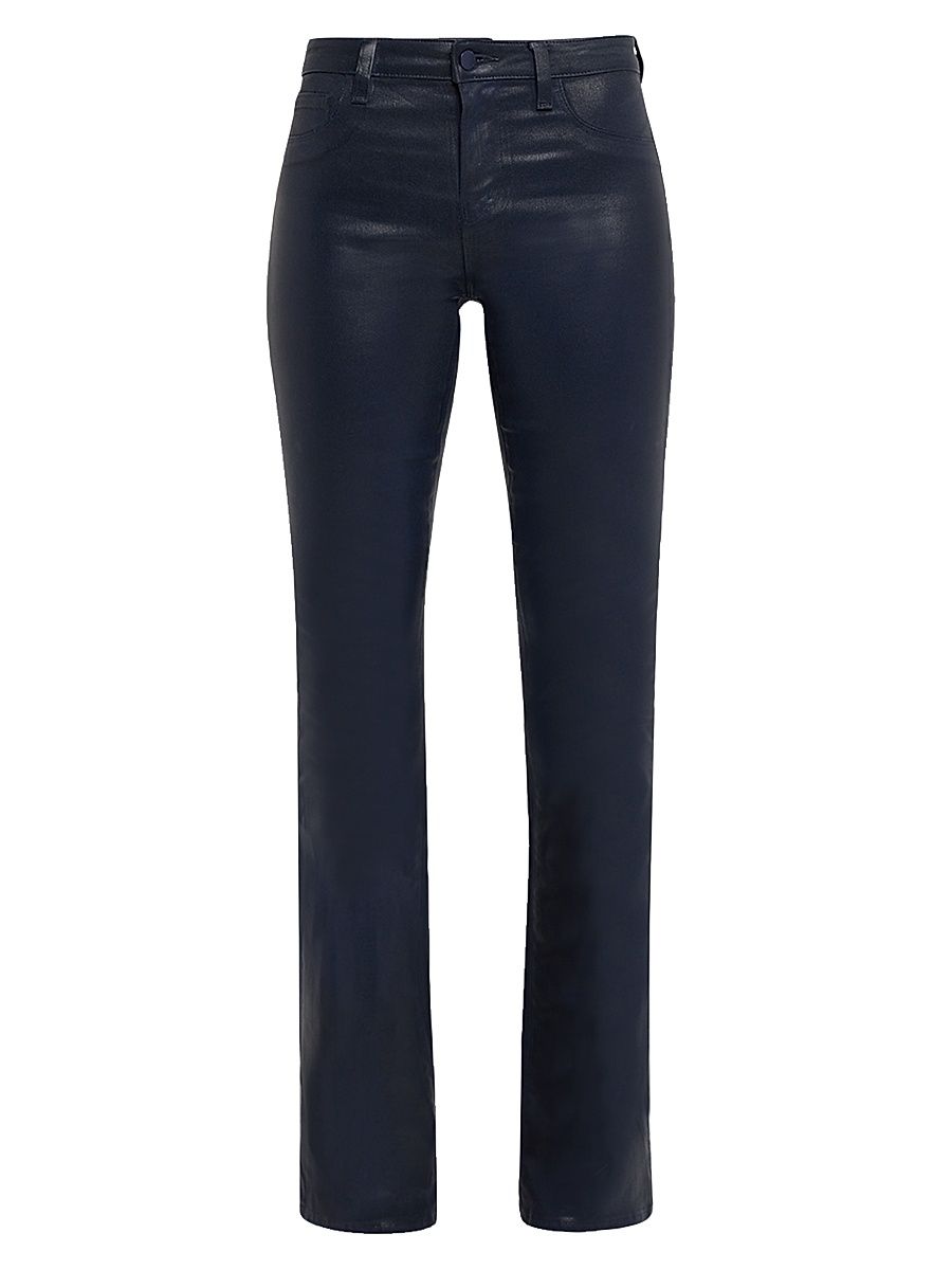 Women's Selma Coated Baby Bootcut Jeans - Dark Blue - Size 30