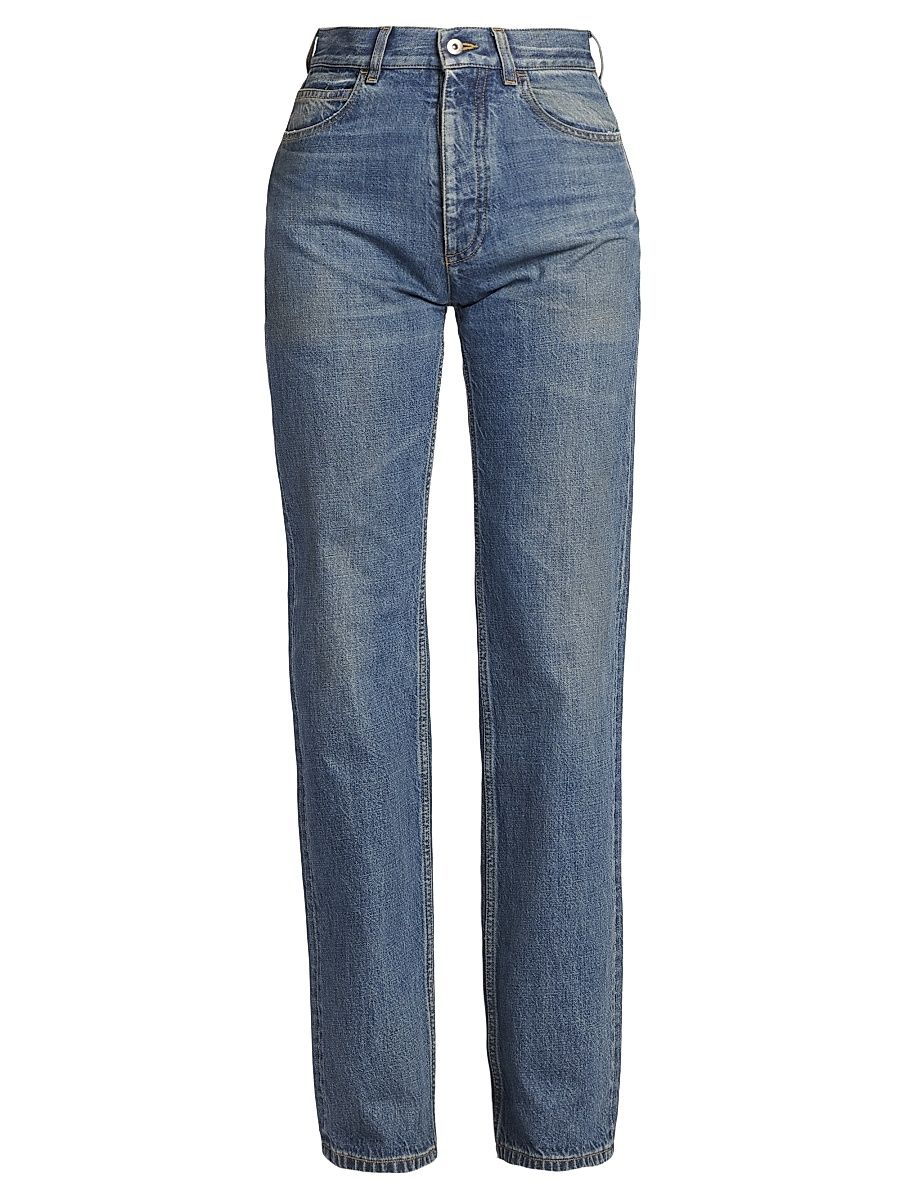 Women's Boyfriend-Fit Mid-Rise Jeans - Mid Blue - Size 12