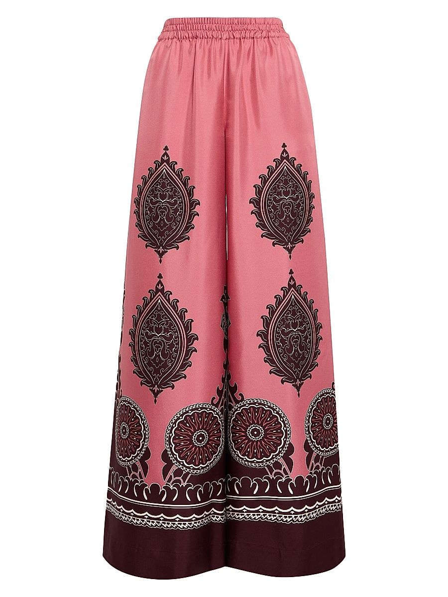 Women's Palazzo Pants - Oltrarno Placee Pink - Size XL