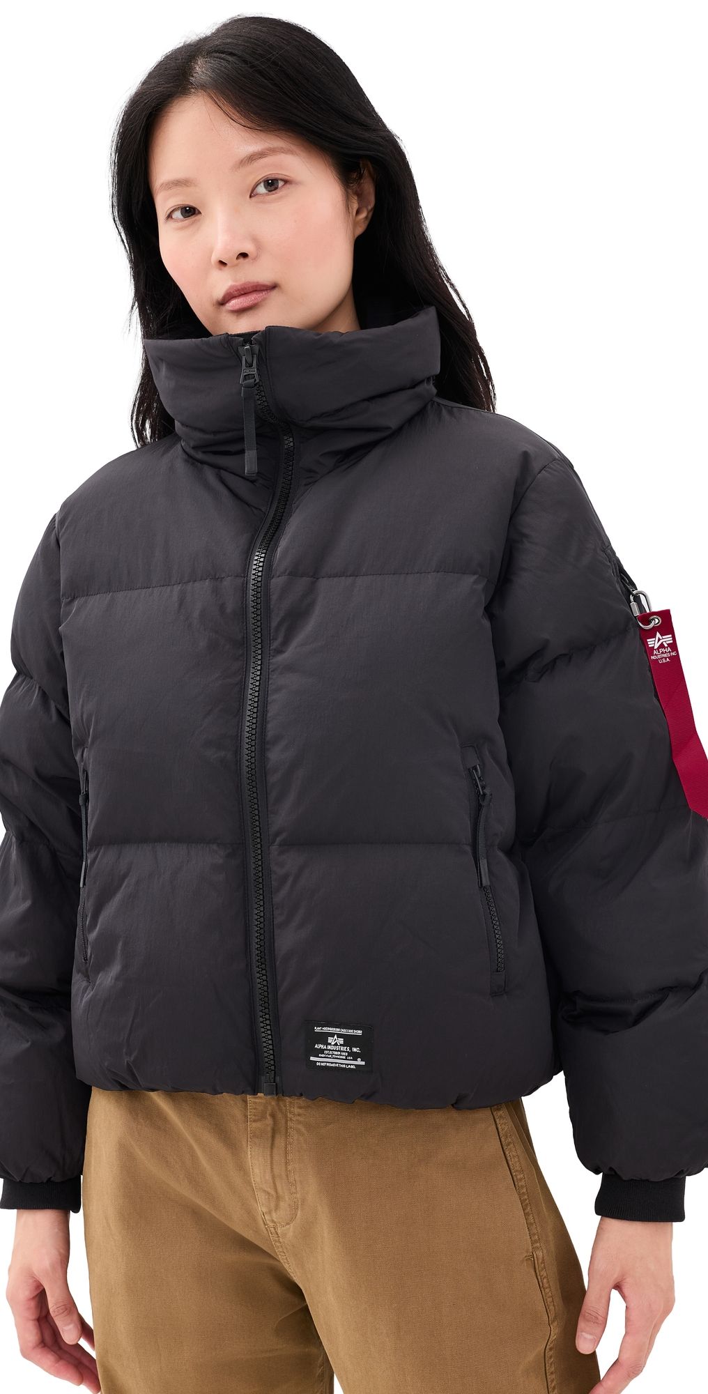 Alpha Industries Sierra Short Relaxed Fit Puffer Black XS