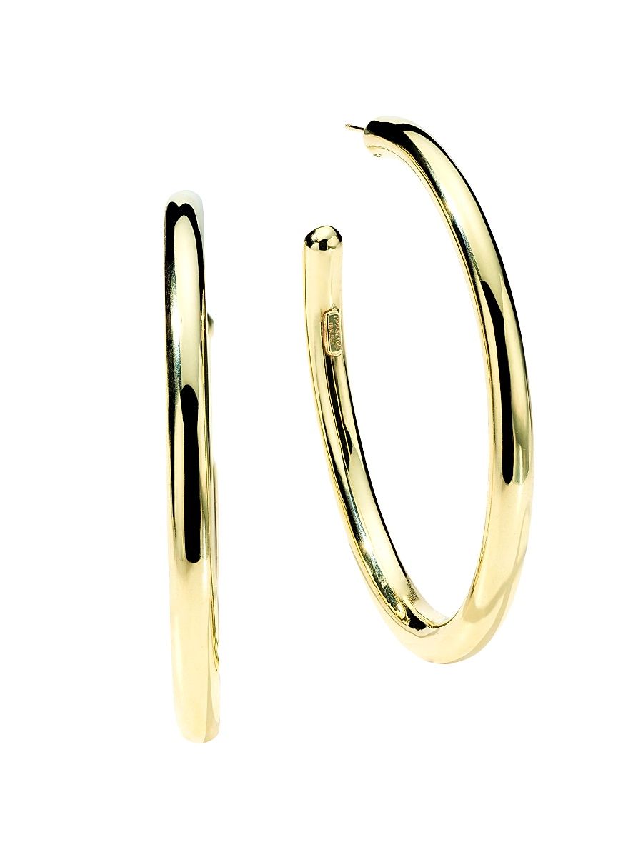 Women's Classico Glamazon #4 18K Yellow Gold Hoop Earrings - Classico