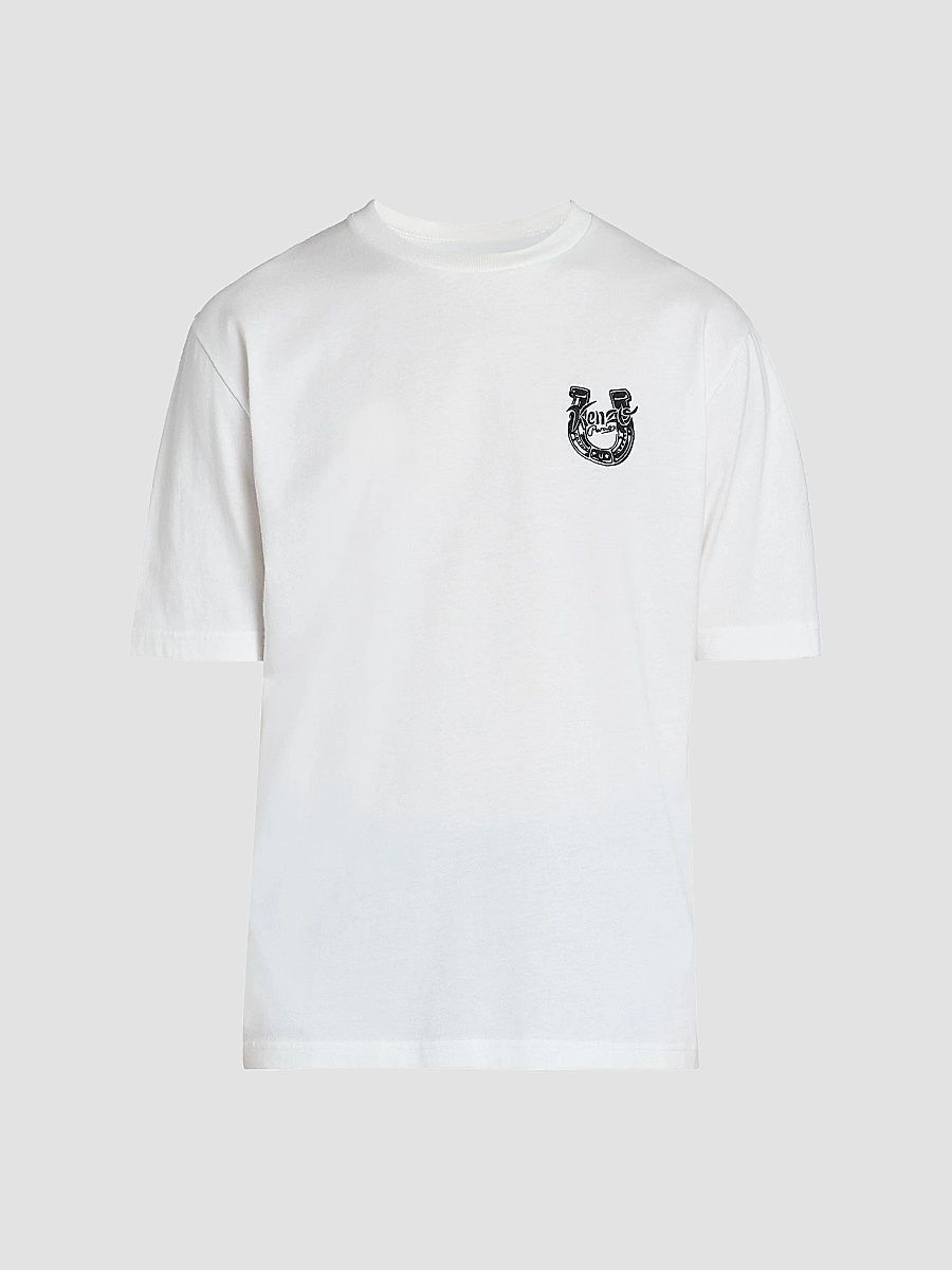 Kenzo Men's Lucky Horses Crewneck T-Shirt - White - Size Medium