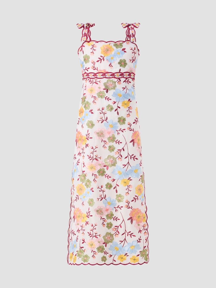 Girl's Little Girl's & Girl's Golden Hour Penelope Embroidery Maxi Dress - Floral - Size 7