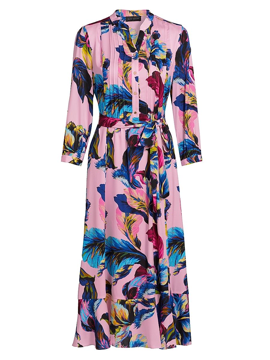 Women's Mila Venus Floral Shirtdress - Daphnes Garden Print - Size Small