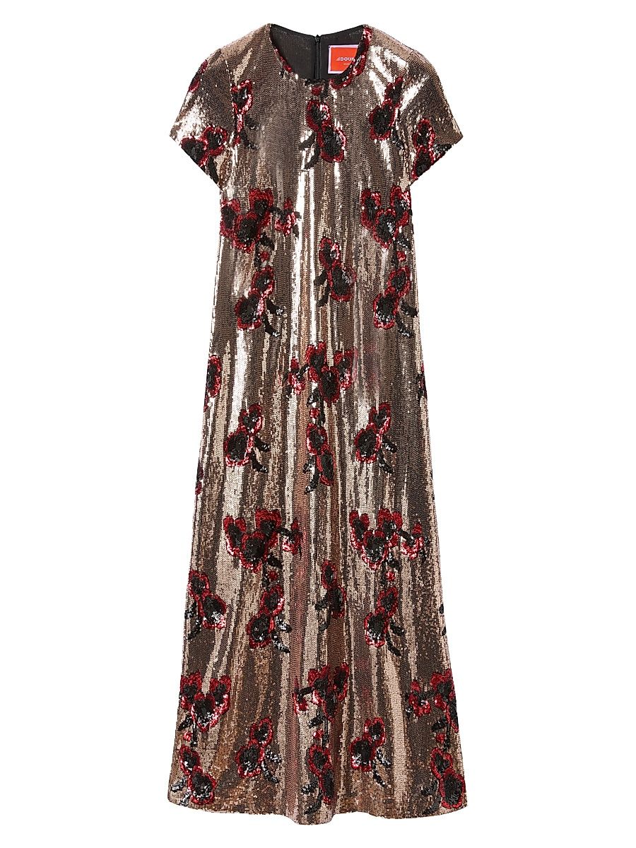 Women's Super Midi Swing Dress - Primrose Bronze - Size XL