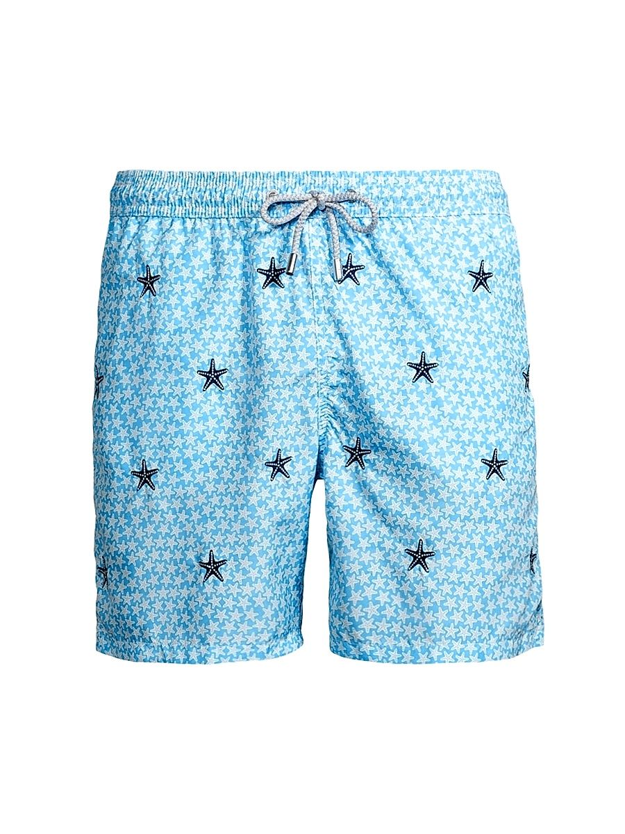 Men's Lighting Little Seastar Swim Shorts - Blue - Size XXL