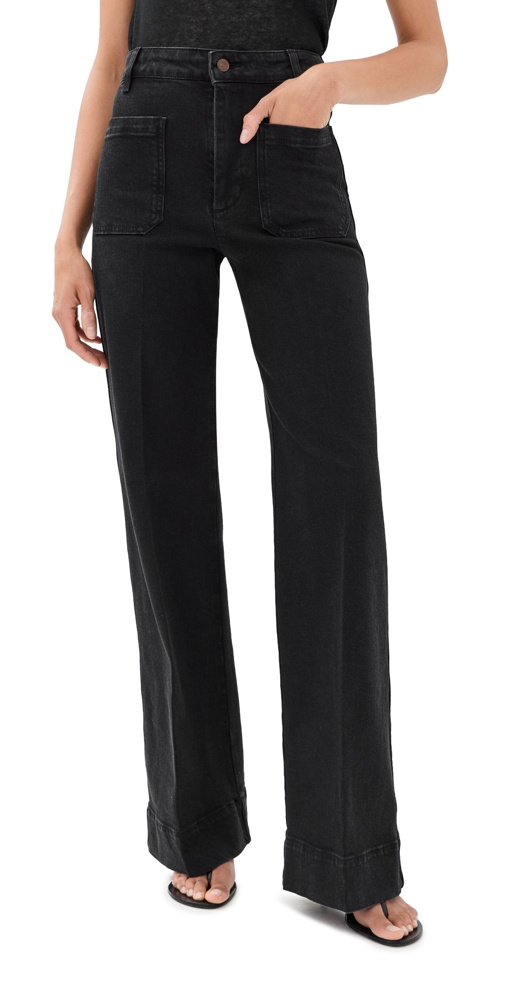 Victoria Beckham Alina Stretch Jeans Washed Black 24