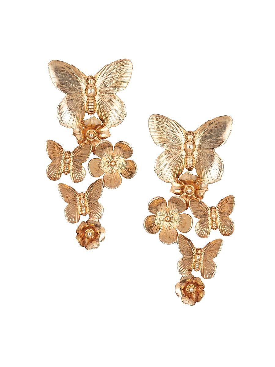 Women's Nicola 18K-Gold-Plated Drop Earrings - Gold