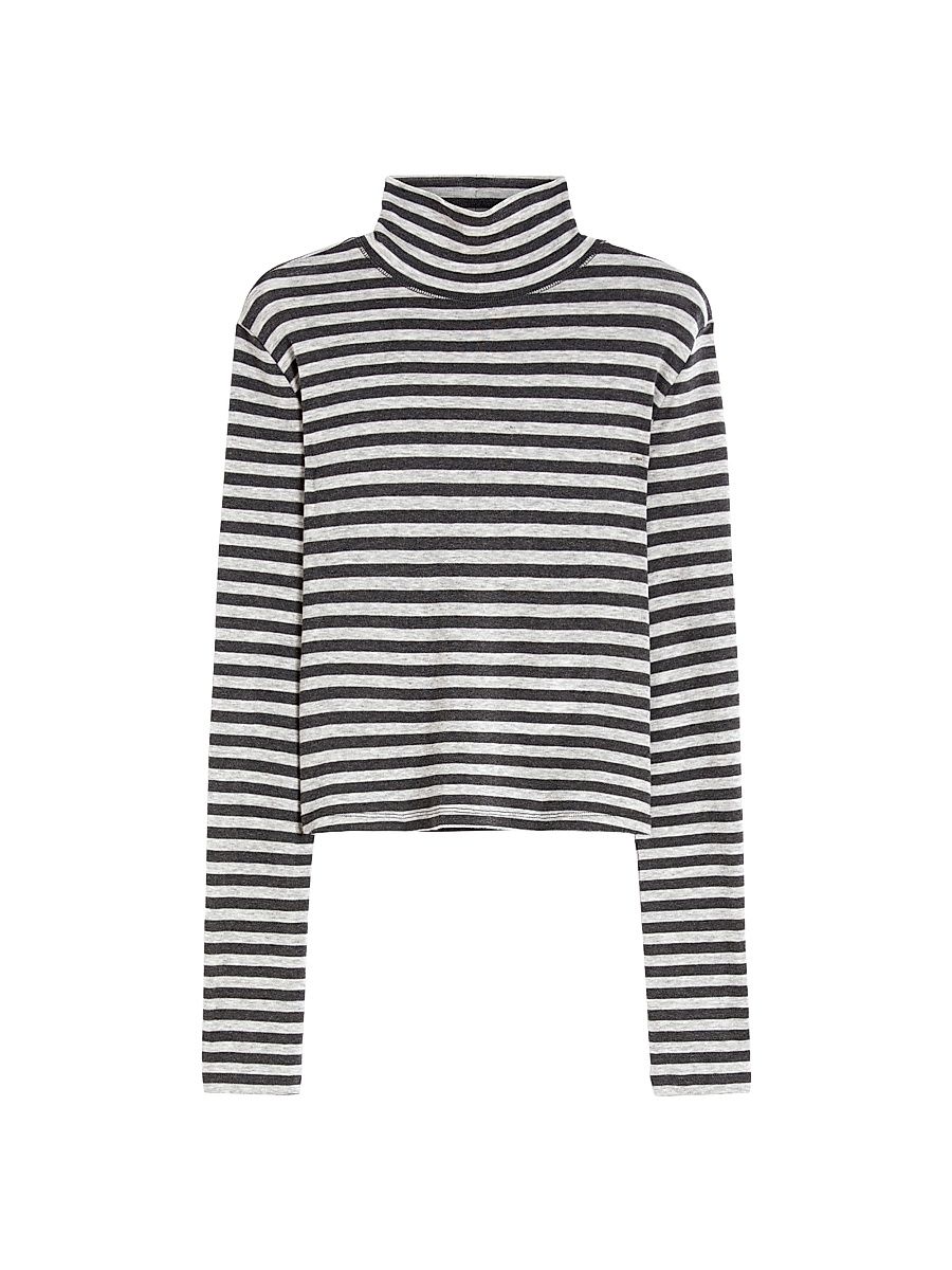 Women's Wool Blend T-Shirt - Dark Grey - Size XL