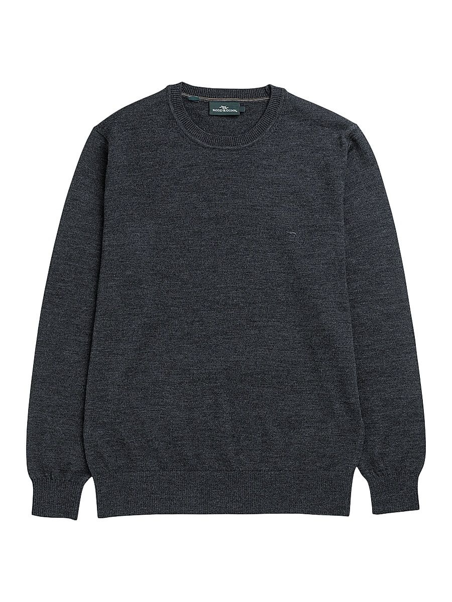 Men's Ferndale Wool Crewneck Sweater - Charcoal Marle - Size XXL