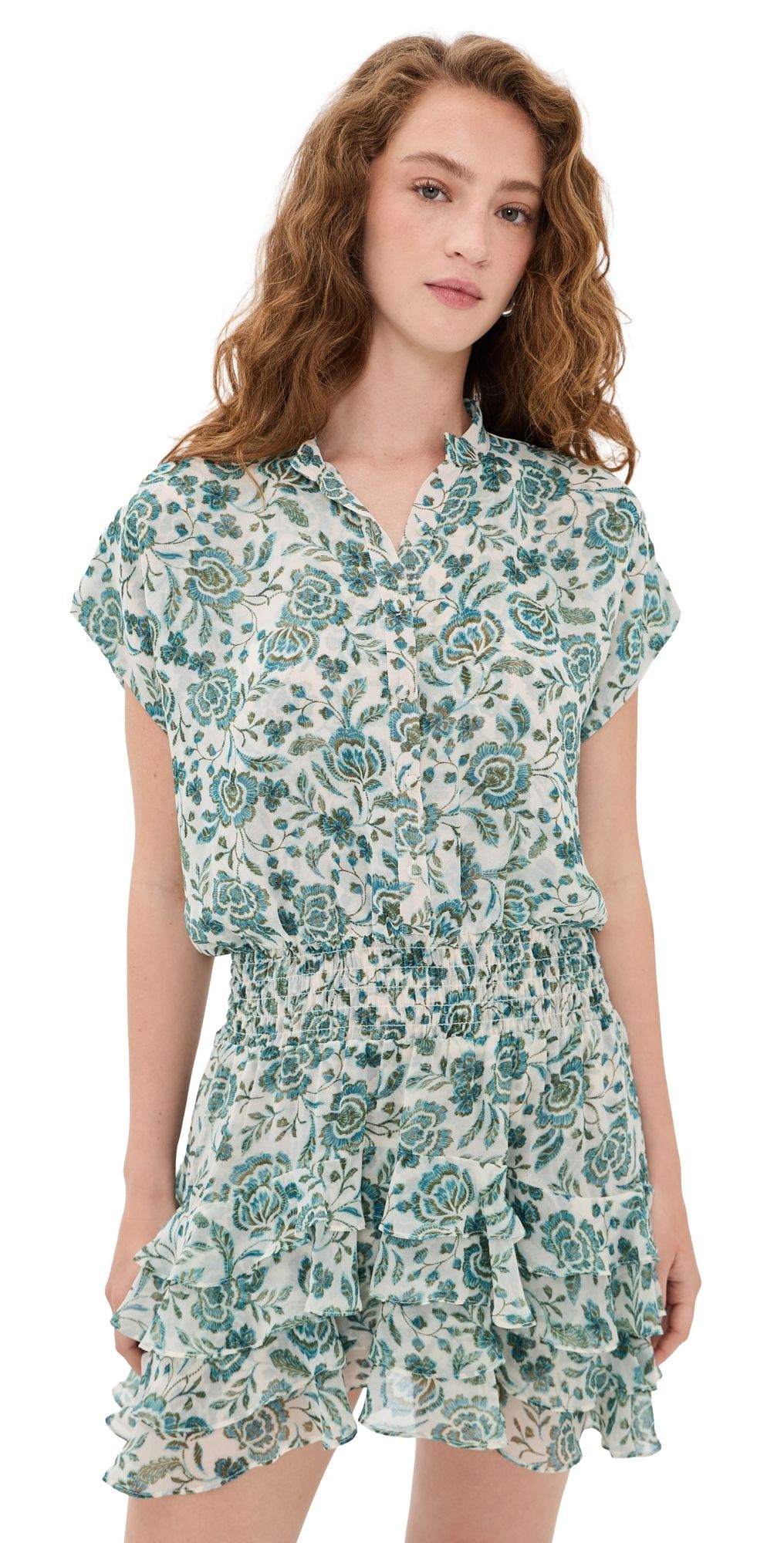 MISA Evie Dress Azure Flora L