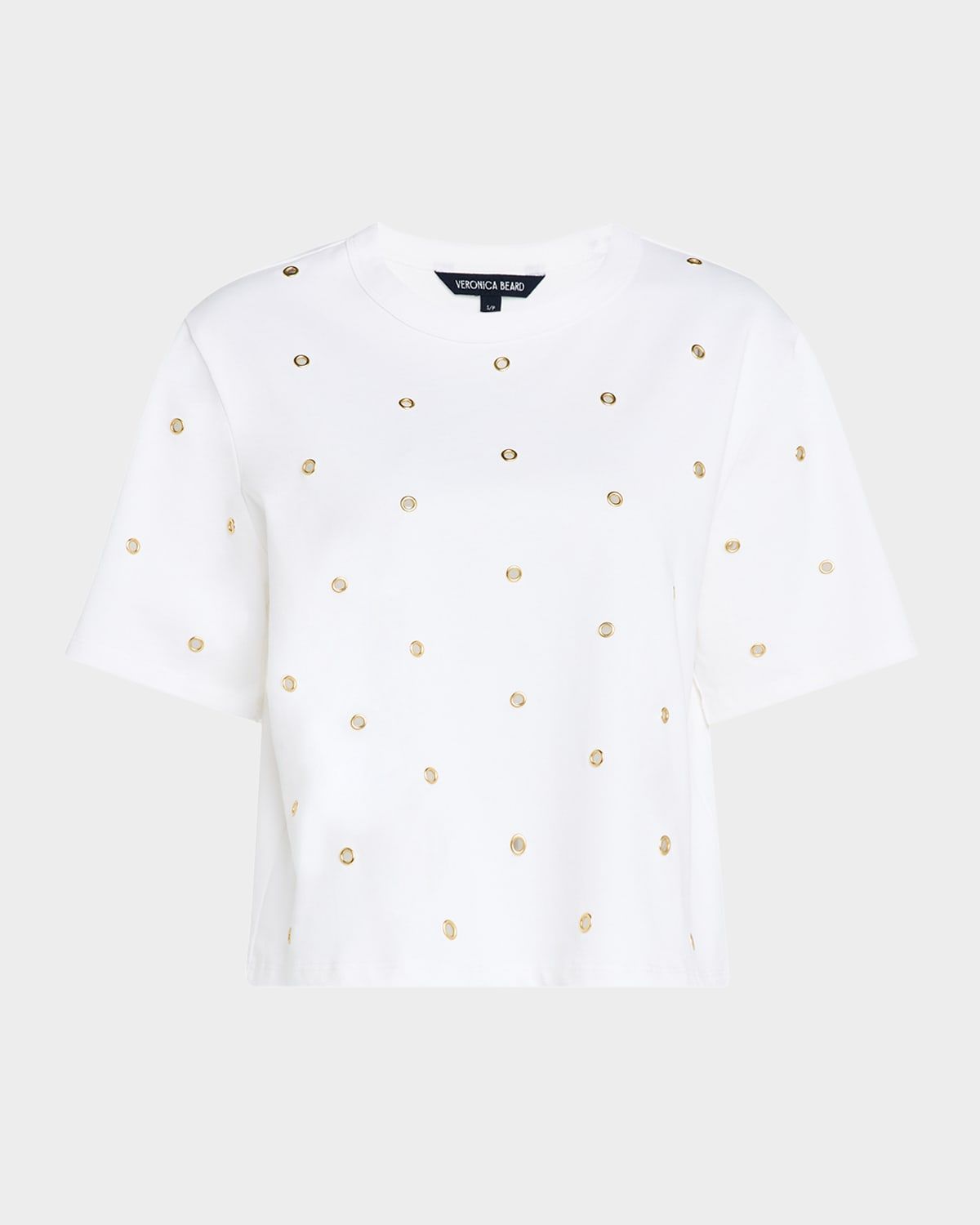 Sebastian Short-Sleeve Grommet Tee