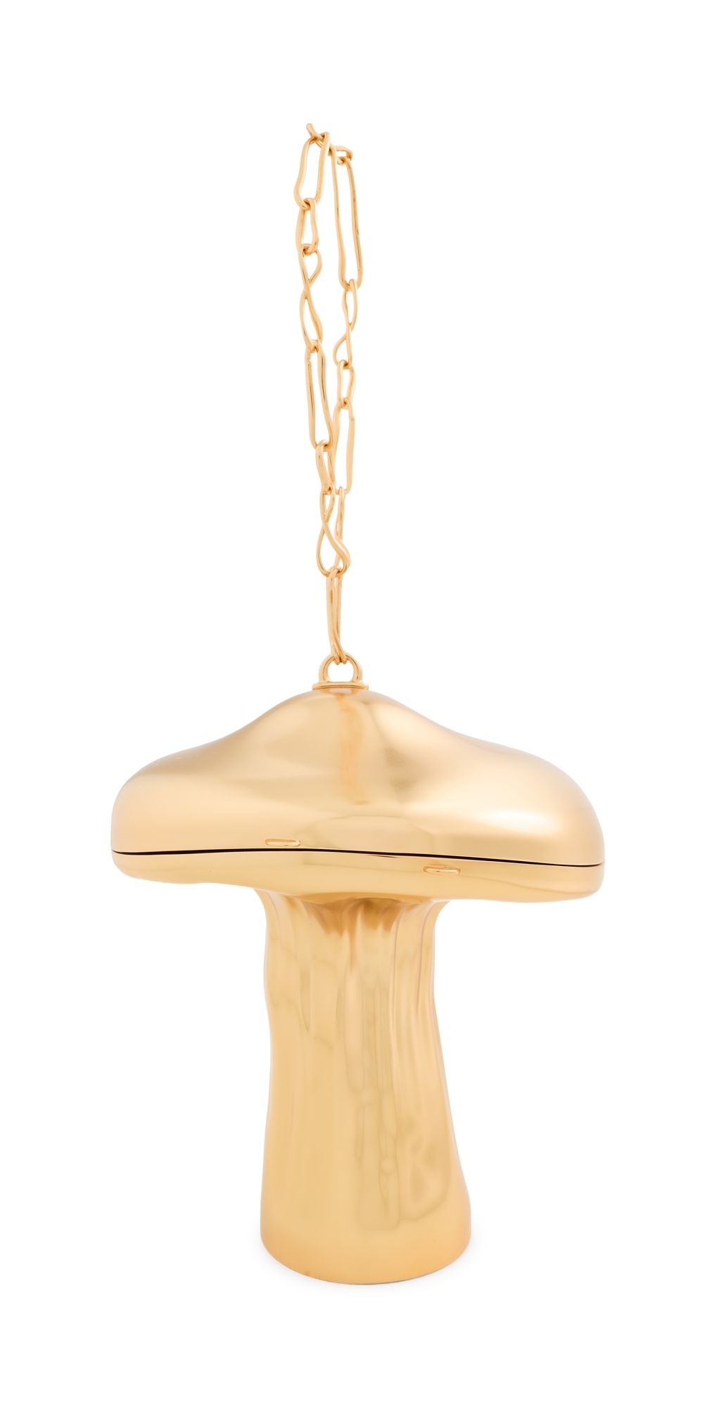 Cult Gaia Fungo Clutch Brushed Brass One Size